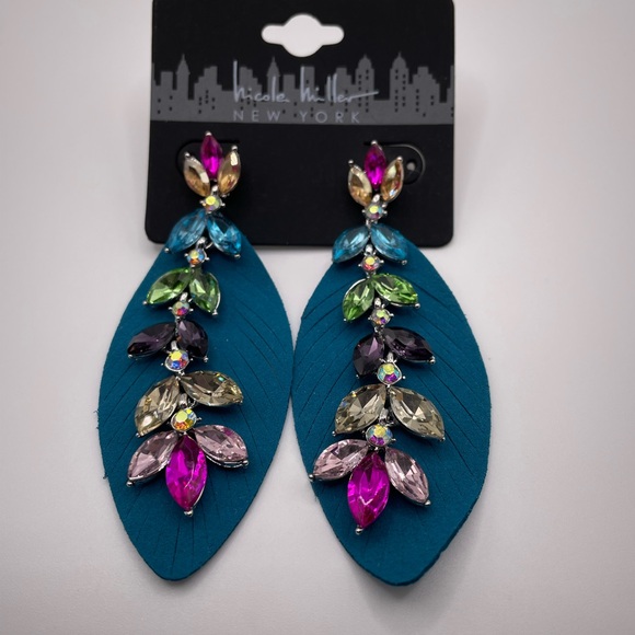 Nicole Miller New York Stoned Drop Earrings - Picture 2 of 5
